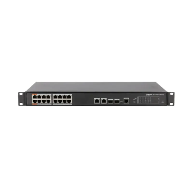 Switch Dahua PFS4218-16ET-190 - Fast Ethernet- 16 Puertos PoE++ - 2 Uplink - 2 SFP - Gestionado - DH-PFS4218-16ET-190