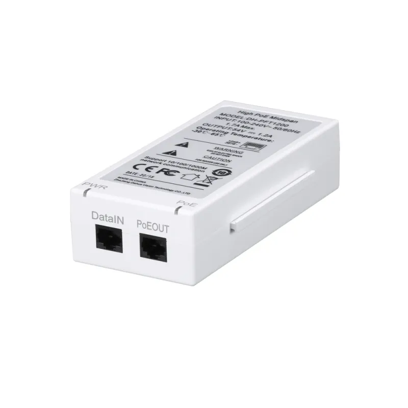 Dahua Technology Pft1200 Adaptador Poe Gigabit Ethernet - DH-PFT1200
