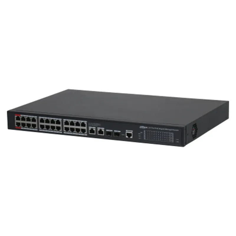 Switch Dahua S4228-24GT-360 - Gigabit Ethernet - 24 Puertos PoE++ - 2 SFP - Gestionado - DH-S4228-24GT-360