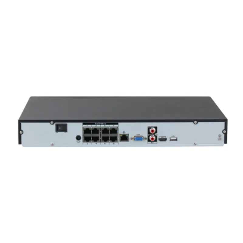NVR Dahua DHI-NVR2208-8P-I2 - 8 Canales - Hasta 10TB - HDMI - VGA - USB - Ethernet - Un Canal de Reconocimiento Facial - DHI-NVR2208-8P-I2