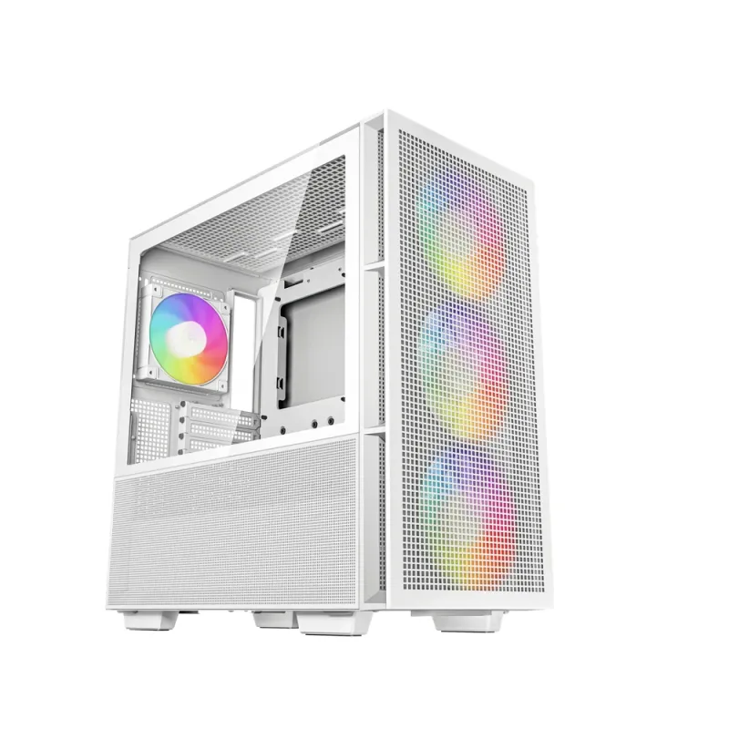 Gabinete Gamer Deepcool CH560 - Media Torre - Mini-ITX/Micro-ATX/ATX/E-ATX - 4 Ventiladores - Panel Lateral - Blanco - R-CH560-WHAPE4-G-1