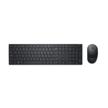 Dell Pro KM5221W Kit Teclado y Mouse Inalámbrico - USB - Español - Color Negro - Modelo 580-AJIU - Productividad y Confort para Oficina y Hogar - 580-AJIU