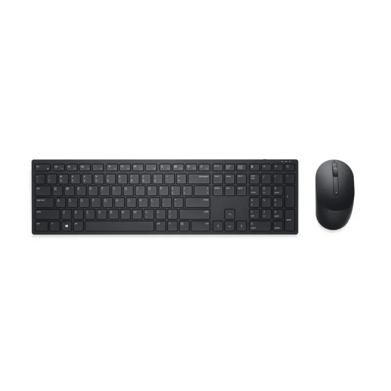 Dell Pro KM5221W Kit Teclado y Mouse Inalámbrico - USB - Español - Color Negro - Modelo 580-AJIU - Productividad y Confort para Oficina y Hogar - 580-AJIU