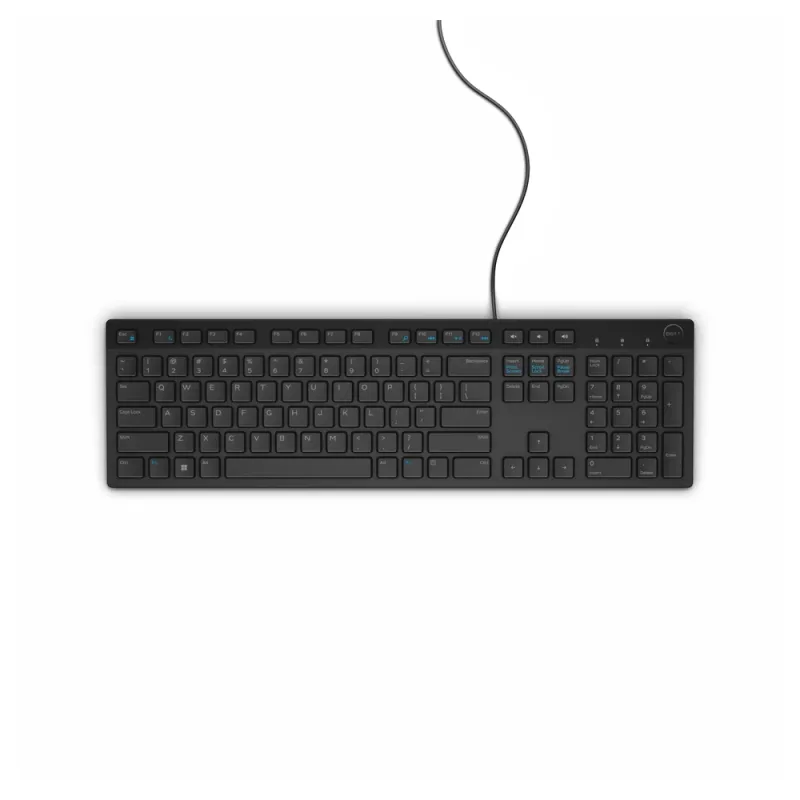 Kit Teclado y Mouse Dell KM300C - Alámbrico - USB - Español - Negro - 580-AKKW