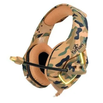 Diadema Gamer Yeyian Force Serie 3000 Alámbrico Micrófono Color Camuflaje - YDF-33401D