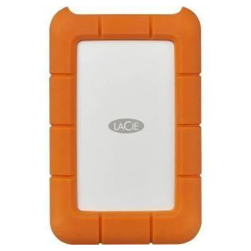 Disco Duro Externo Lacie Rugged 2.5p 4Tb Usb C 3.0 Windows/Mac Plata/Naranja - STFR4000800