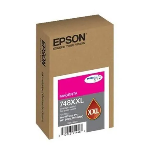 Tinta Epson T748Xxl Capacidad Extra Alta Wf 6090/Wf 6590 Color Magenta - T748XXL320-AL Tinta Epson T748Xxl Capacidad Extra Alta Wf 6090/Wf 6590 Color Magenta - T748XXL320-AL