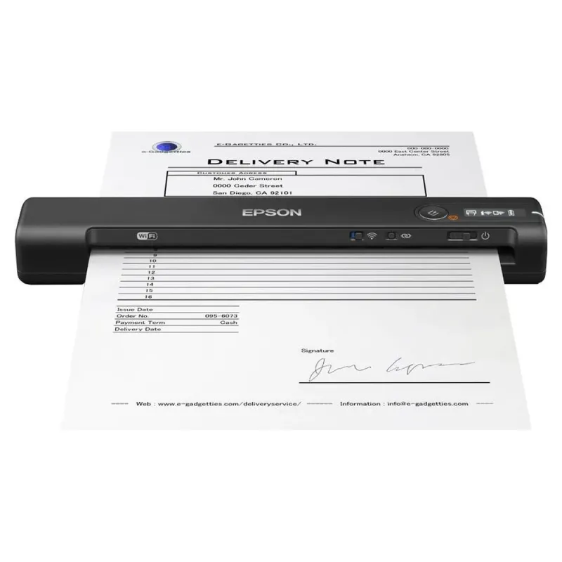 Escáner Epson Workforce Es 60W 4 Ppm 600 Dpi Wi Fi Usb Negro - B11B253201
