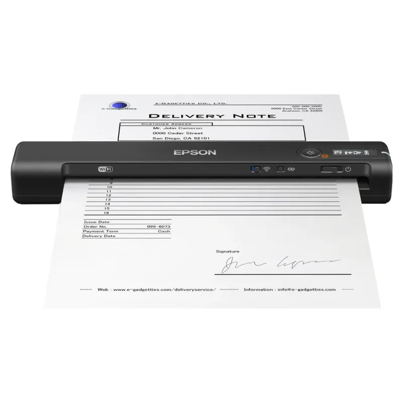 Escáner Epson Workforce Es 60W 4 Ppm 600 Dpi Wi Fi Usb Negro - B11B253201