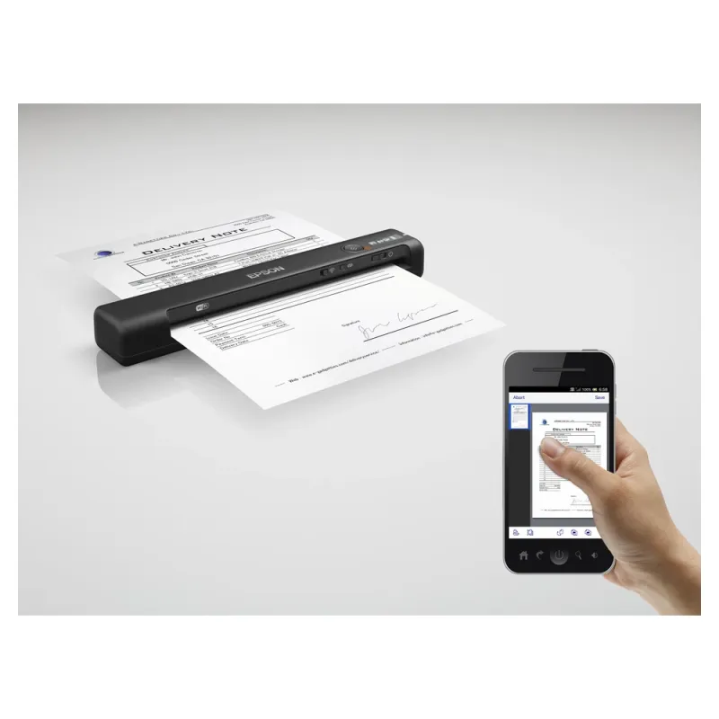 Escáner Epson Workforce Es 60W 4 Ppm 600 Dpi Wi Fi Usb Negro - B11B253201