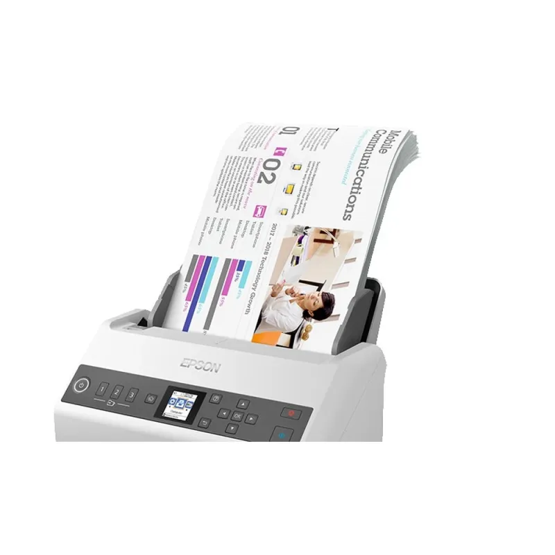 Escáner Epson DS-730N - 40ppm - USB 2.0 - Dúplex - Blanco - B11B259201