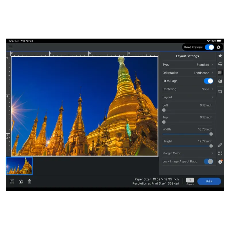 Plotter Epson SureColor P700 - 13" - Cabezal de Impresión - Wi-Fi - USB - RJ-45 - Negro - C11CH38301