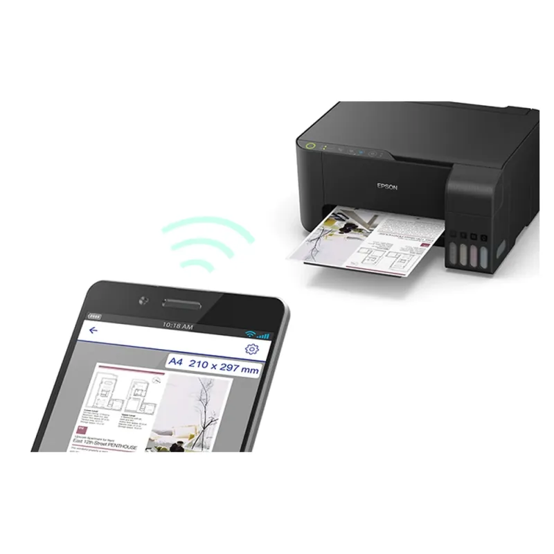 Multifuncional Epson L3250 - 33ppm Negro - 15ppm Color - Tinta Continua - Wi-Fi - USB - USB 2.0 - C11CJ67301