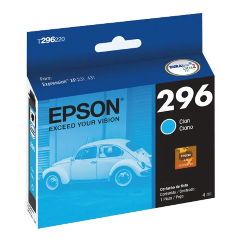 Tinta Epson 296 Cian 5Ml - T296220-AL