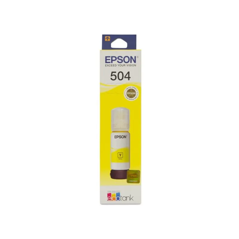 Botella De Tinta Epson 504 Amarillo 70Ml - T504420-AL