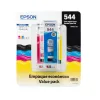 Tinta Epson T544 - 3 Botellas - Cian - Magenta - Amarillo - 65ML - T544520-3P