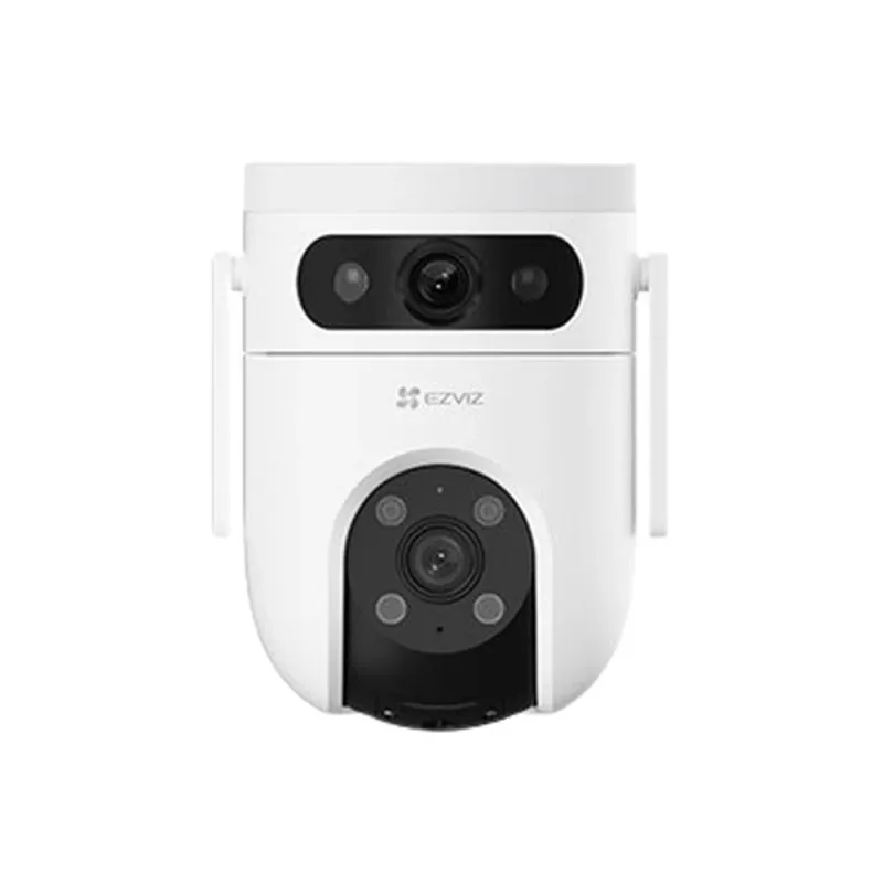 Cámara PT Doble Lente EZVIZ CS-H9C/6MP - 6MP (3MP+3MP) - IA Detección Humana y Vehículo - Visión Nocturna a Color - Vista Simultánea PT y Fija - Audio Bidireccional - CS-H9C/6MP