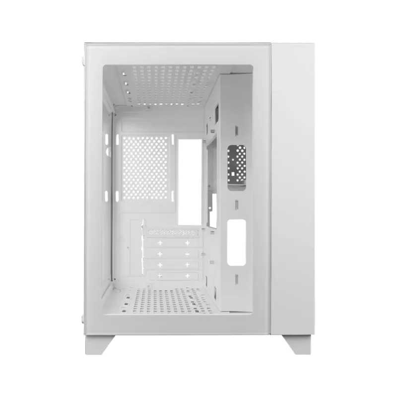 Gabinete Gamer Game Factor CSG570 - Micro ATX/Mini ITX - Panel Lateral - Blanco - CSG570-WH