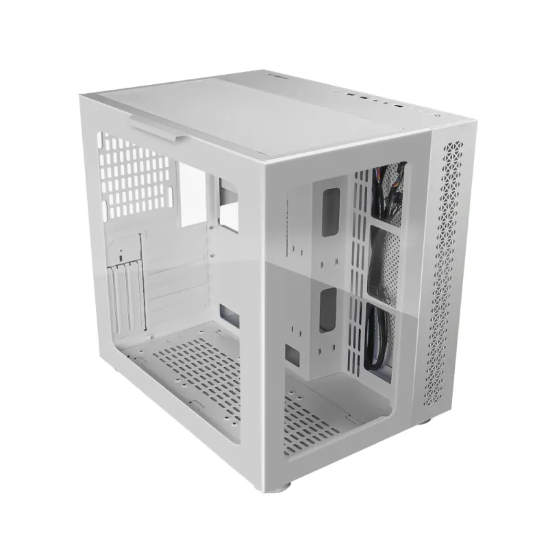 Gabinete Gamer Game Factor CSG700 - Torre - ATX/Micro-ATX/ITX/E-ATX - Panel Lateral - Blanco - CSG700