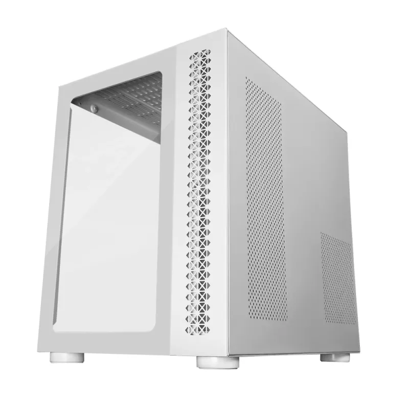 Gabinete Gamer Game Factor CSG700 - Torre - ATX/Micro-ATX/ITX/E-ATX - Panel Lateral - Blanco - CSG700