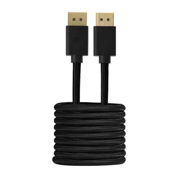 Game Factor Cable DisplayPort -DTD400 - DisplayPort 1.4 Macho - DisplayPort 1.4 Macho - 4K - 120Hz - 2 Metros - Negro - DTD400