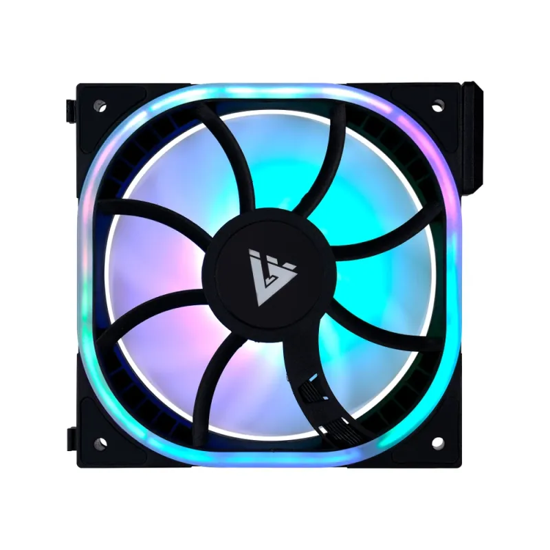 Ventilador Game Factor FG500 - 120mm - 1900 RPM - Negro - FG500-BK