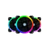 Kit de Ventiladores Game Factor Optical - 120mm - 12V - 1500 RPM - RGB - FKG400
