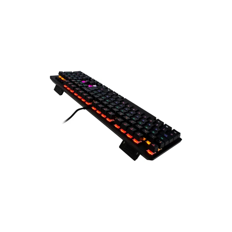 Teclado Gamer Game Factor Alámbrico Multimedia Rgb Blanco Switch Azul - KBG400-PK-BL