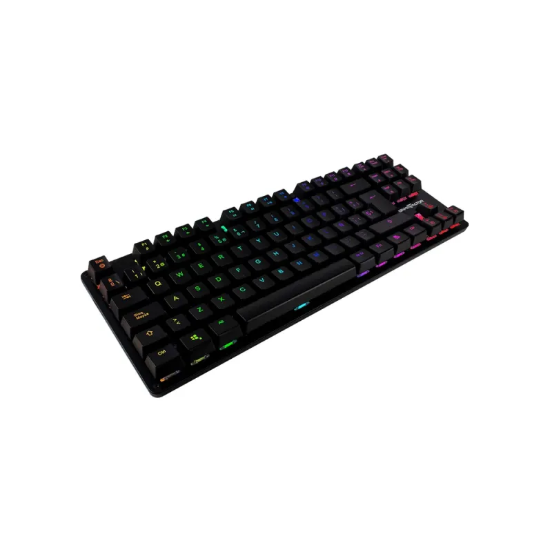 Teclado Mecánico Vorago Game Factor Kbg500 Alámbrico Usb Switch Azul Rgb Negro - KBG500-BL