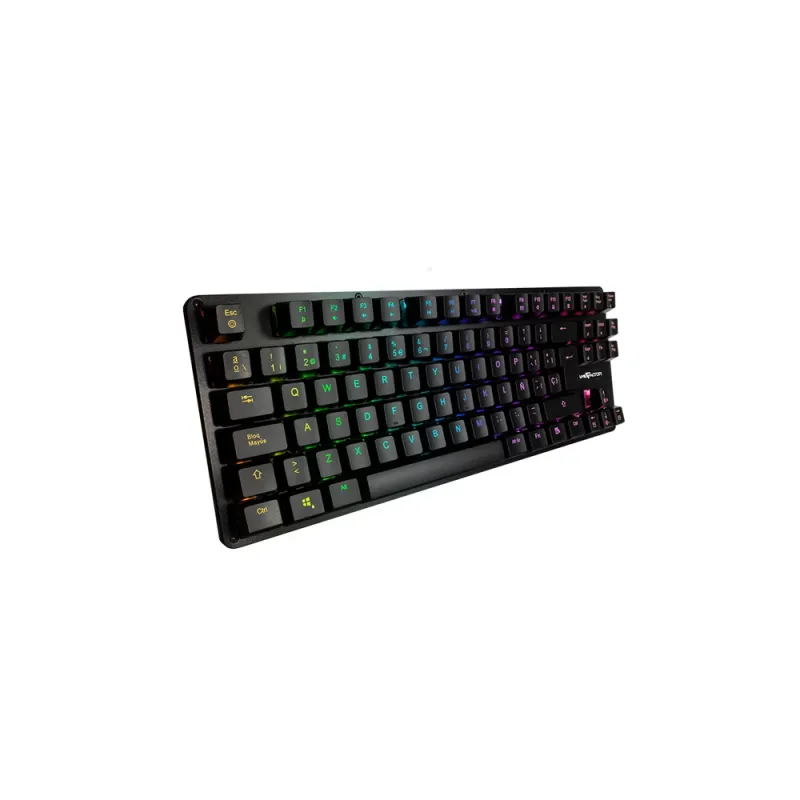 Teclado Mecánico Vorago Game Factor Kbg500 Alámbrico Usb Switch Azul Rgb Negro - KBG500-BL