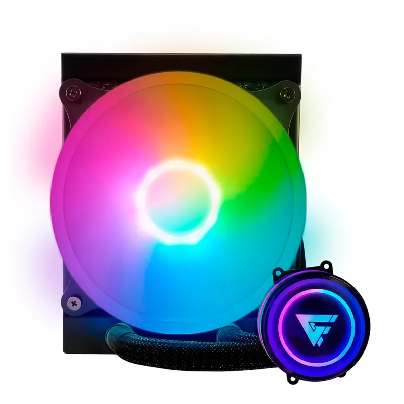 Enfriamiento Líquido Game Factor LQG501 - 1 Ventilador - 1500 RPM - ARGB - LQG501-BK