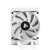 Enfriamiento Líquido Game Factor LQG501 - 1 Ventilador - 1500 RPM - RGB - Blanco - LQG501-WH