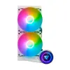 Enfriamiento Líquido Game Factor LQG601 - 2 Ventiladores - 2550 RPM - ARGB - Blanco - LQG601-WH