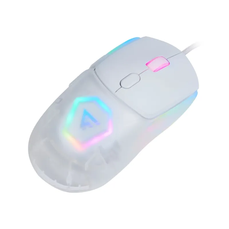 Mouse Gamer Game Factor MOG530 - Alámbrico - USB - RGB - Blanco - MOG530-WH