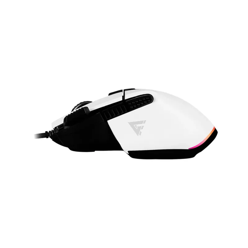 Mouse Gamer Game Factor MOG602 - Alámbrico - 8 Botones - RGB - Blanco - MOG602-WH