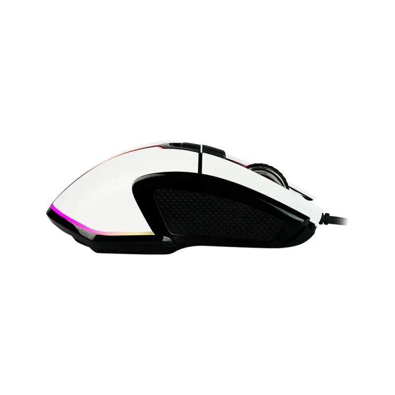 Mouse Gamer Game Factor MOG602 - Alámbrico - 8 Botones - RGB - Blanco - MOG602-WH