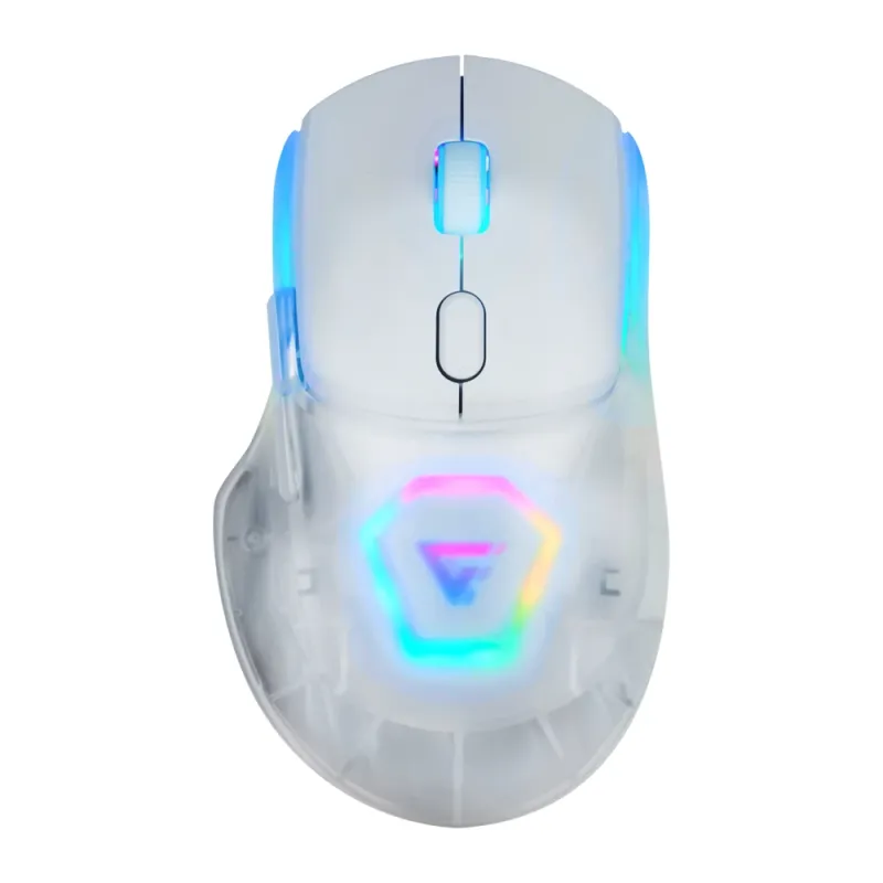 Mouse Gamer Game Factor MOW700 - Inalámbrico - RGB - Blanco - MOW700-WH