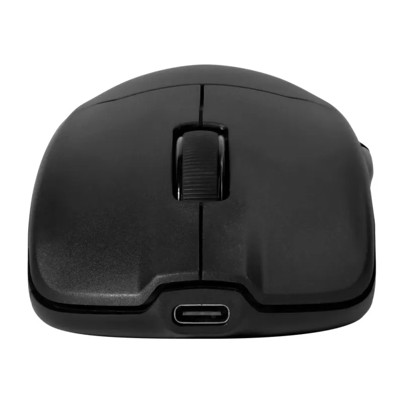 Mouse Inalámbrico Game Factor MOW800 - Wireless 2.4G BT - Pixart 3395 - 26,000 DPI - 4K Hz - Base RGB - Ultraligero 56g - Negro - MOW800-BK