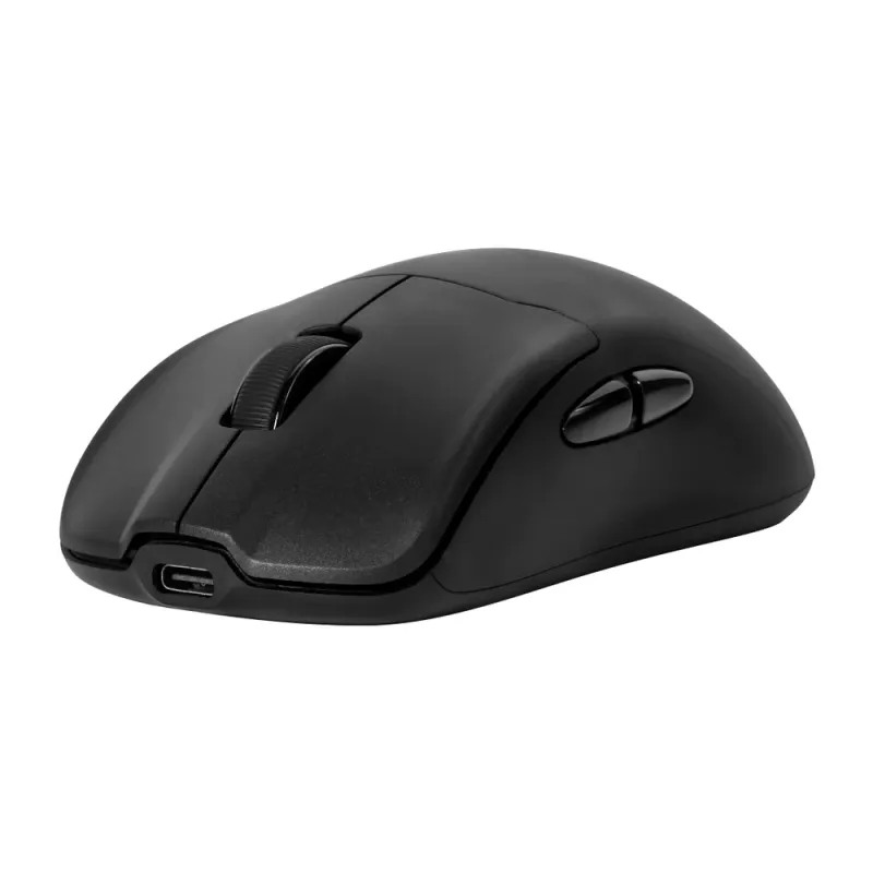Mouse Inalámbrico Game Factor MOW800 - Wireless 2.4G BT - Pixart 3395 - 26,000 DPI - 4K Hz - Base RGB - Ultraligero 56g - Negro - MOW800-BK