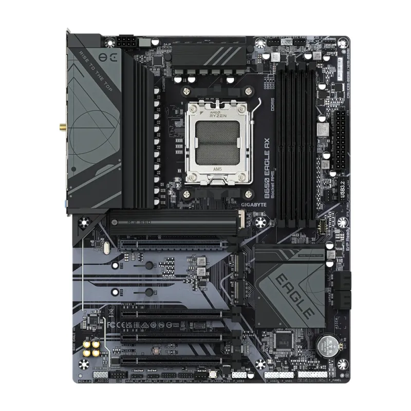 Tarjeta Madre Gigabyte B650 EAGLE AX - Socket AM5 - 4x DDR5 - 4400/6200/7600 MHz - HDMI - DisplayPort - USB - ATX - B650 EAGLE AX