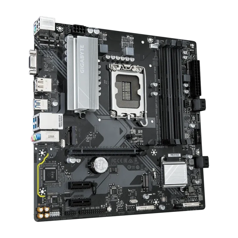 Tarjeta Madre Gigabyte B760M D3HP DDR4 - Socket 1700 - 4xDDR4 - 2133/4000/5333MHz - HDMI - DisplayPort - VGA - USB 2.0/3.2 - Micro ATX - B760M D3HP DDR4