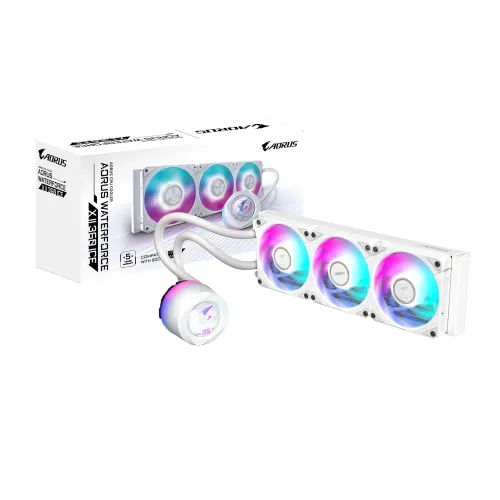 Gigabyte Aorus Waterforce X Ii 360 Ice Procesador Refrigerador De Líquidos Todo En Uno 12 Cm Blanco - GP-AORUS WATERFORCE X II 360I