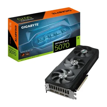Tarjeta de Video Gigabyte GeForce RTX 5070 EAGLE OC SFF - 12GB - 192 bit - PCI-E 5.0 - GDDR7 - HDMI - DisplayPort ¡Cómpralo y llévate Borderlands 4 Standard Edition! Un código por cliente - GV-N5070EAGLE OC-12GD