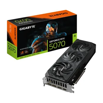 Tarjeta de Video Gigabyte GeForce RTX 5070 WINDFORCE OC SFF - 12GB - 192 bit - PCI-E 5.0 - GDDR7 - HDMI - DisplayPort ¡Cómpralo y llévate Borderlands 4 Standard Edition! Un código por cliente - GV-N5070WF3OC-12GD