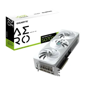 Tarjeta de Video Gigabyte GeForce RTX 5070 Ti AERO OC - 16GB - 256-bit - PCI-E 5.0 - GDDR7 - HDMI - DisplayPort ¡Cómpralo y llévate Borderlands 4 Standard Edition! Un código por cliente - GV-N507TAERO OC-16GD