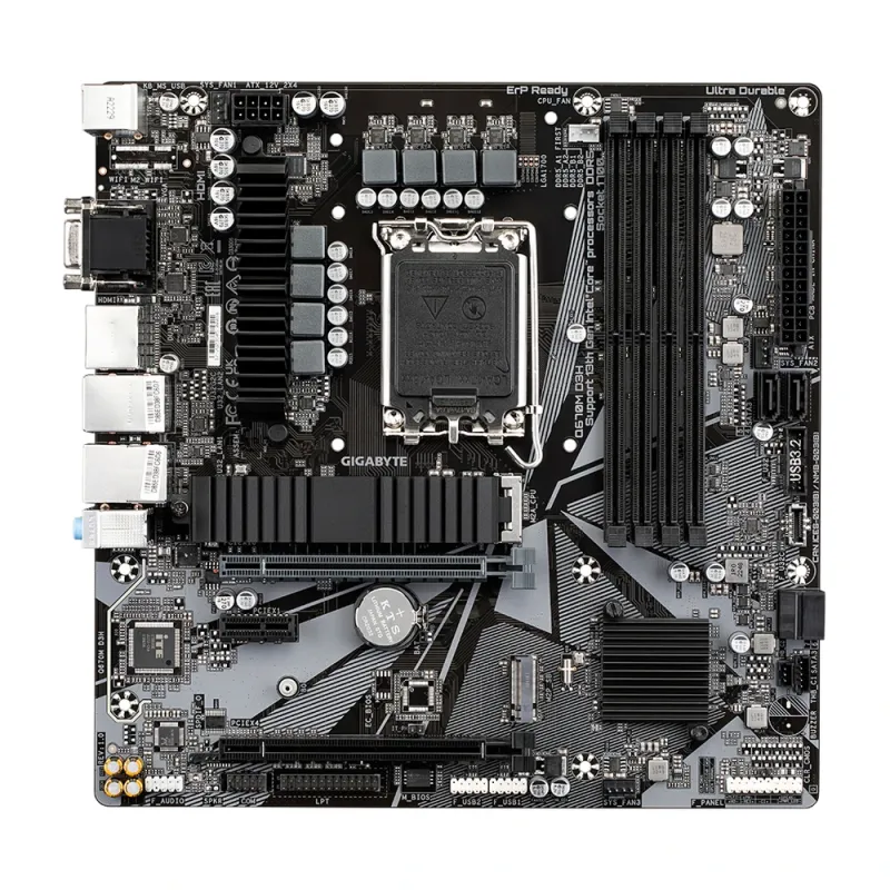 Tarjeta Madre Gigabyte Q670M D3H - Socket 1700 - 4xDDR5 - 4000/4800/5600(OC)MHz - HDMI - DisplayPort - Micro ATX - Q670M D3H