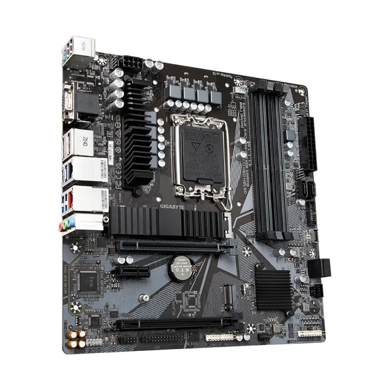 Tarjeta Madre Gigabyte Q670M D3H DDR4 - Socket 1700 - 4xDDR4 - 2133/3200/5333(OC)MHz - HDMI - DisplayPort - Micro ATX - Q670M D3H DDR4