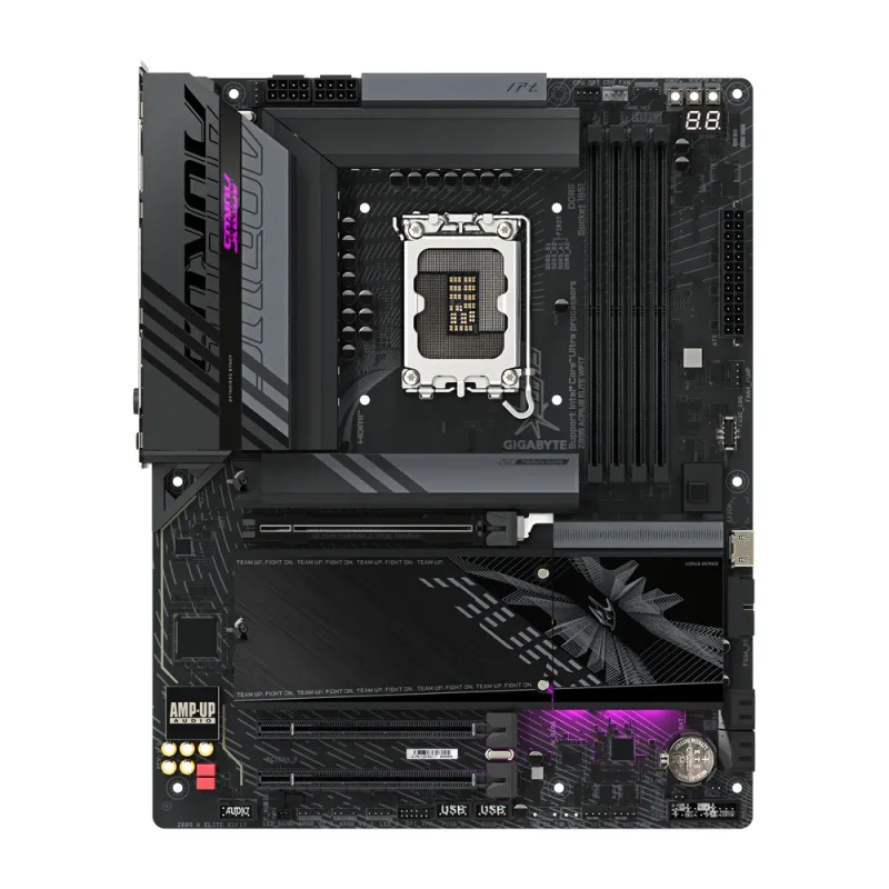 Tarjeta Madre Gigabyte Z890 AORUS ELITE WIFI7 - Socket 1851 - 4xDDR5 - 5600/7600(OC)/9200(OC)MHz - DisplayPort - ATX - Z890 A ELITE WIFI7