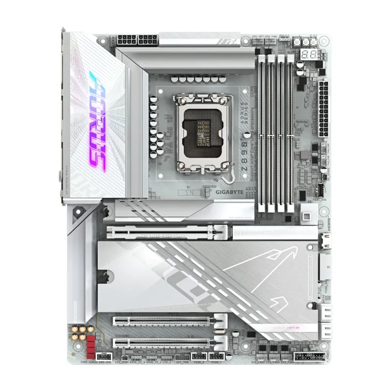 Tarjeta Madre Gigabyte Z890 AORUS PRO ICE - Socket 1851 - 4x DDR5 - 5600/6400/9500(OC)MHz - USB - HDMI - ATX - Z890 AORUS PRO ICE