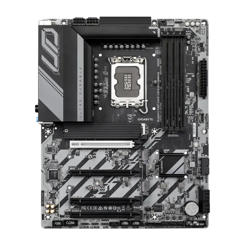Tarjeta Madre Gigabyte Z890 UD WIFI6E - LGA1851 - 4x DDR5 - 5600/6400/9200(O.C)MHz - DisplayPort - USB - ATX - Z890 UD WIFI6E